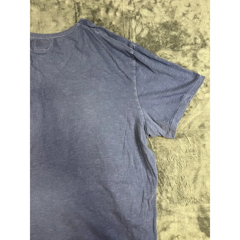 Ralph Lauren Polo Country Men's 3TG Blue Graphic Logo Crew Neck Cotton Tee
